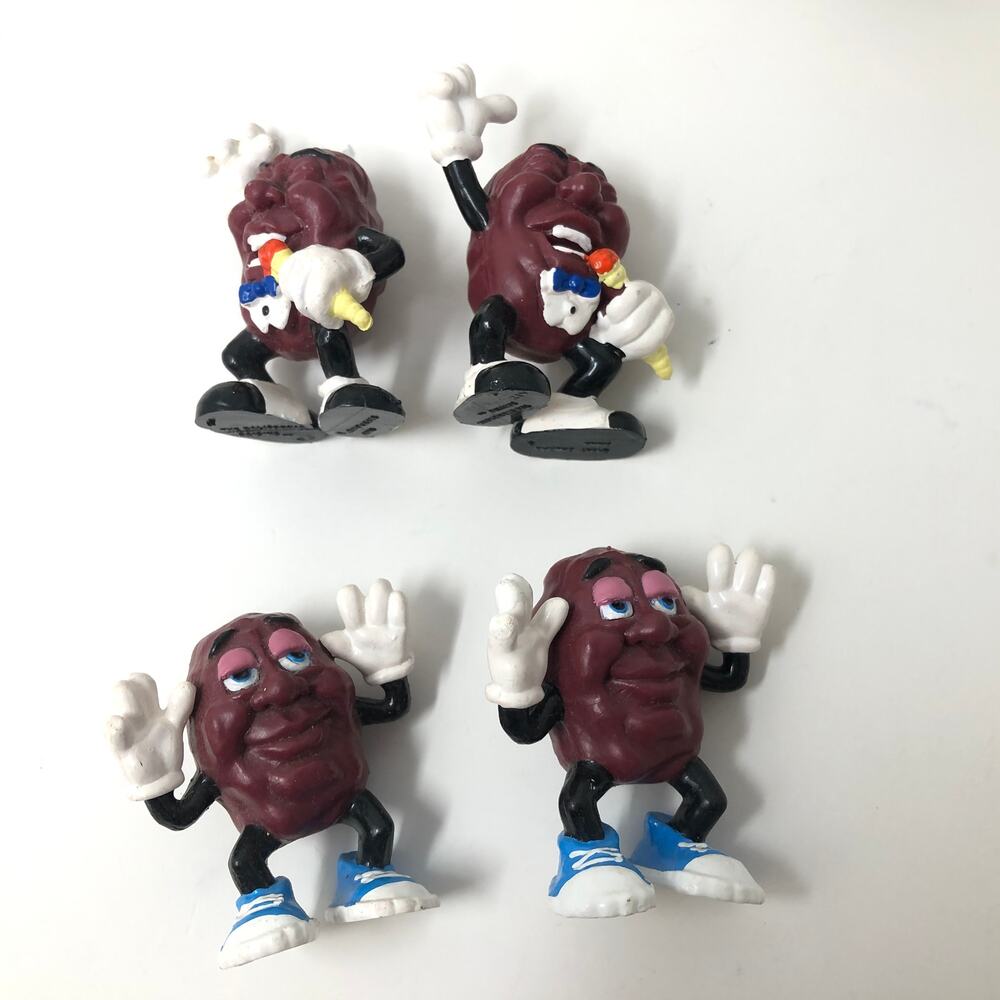 California Raisins Figures Lot of 12 Toys Surf Board Saxophone PVC 1987 Calrab - Picture 2 of 8